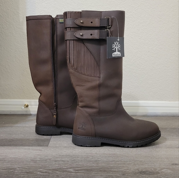 Woodland Men's Blake Leather High Leg Boots - Picture 2 of 8